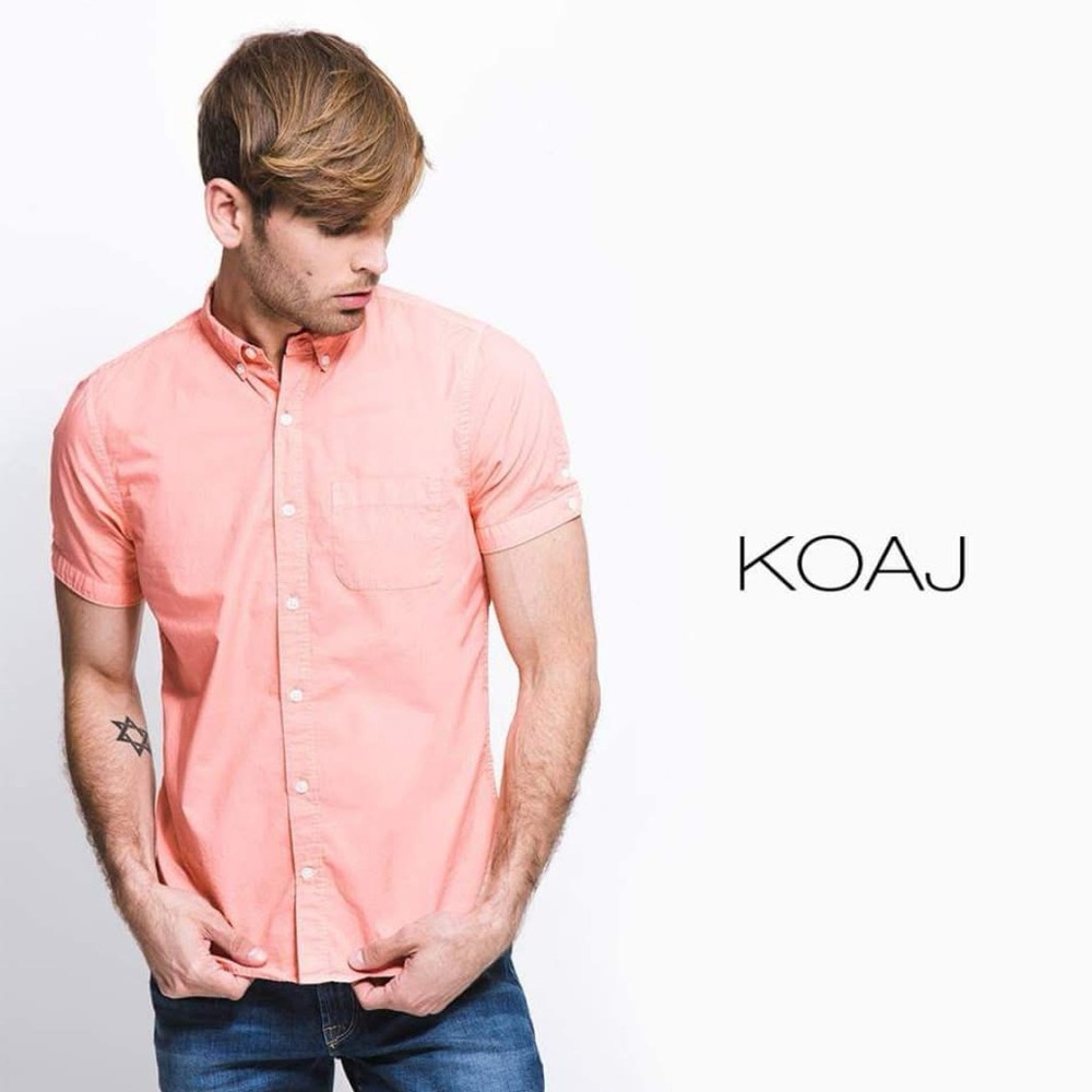 KOAJ Cotton Button Down Men's Shirt Slim